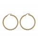 Boucles d'oreilles cercles brillants et moletés O3360G