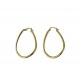 boucles d'oreilles pendantes rondes lisses O3248G