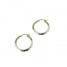 Hoop earrings with Greek O2647G