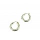 Boucles d'oreilles cercles facettés O2638G