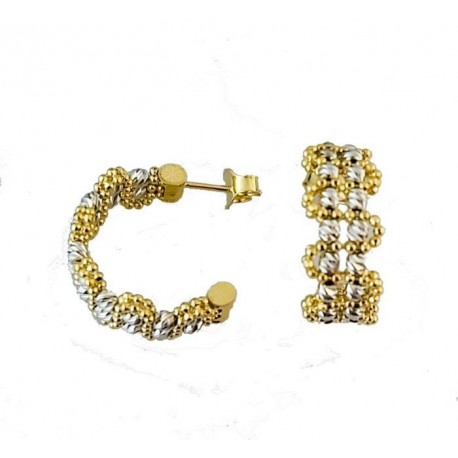 Intertwined Ball Chain Earrings O3161BG