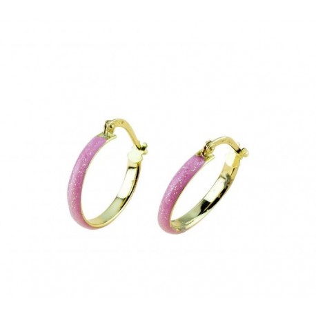 Circles earrings with enamel O2337G