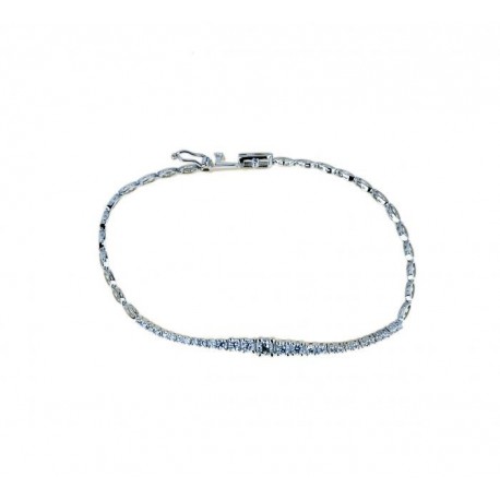 Bracciale catena con pavè di zirconi a scalare BR1159B