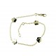 Armband mit gewellten Plattenblumen BR2958G