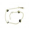 Bracciale con fiori a piastra ondulati BR2958G