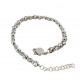 BR3155B intertwined ball chain bracelet