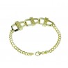 bracciale catena a scalare con maglie lucide lavorate BR944G