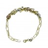 Bracciale catena a scalare con maglie tonde e ovali lucide BR980BGR