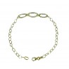 Gradient chain bracelet with worked oval links BR993G