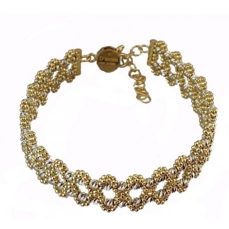 BR3151BG Intertwined Ball Chain Bracelet