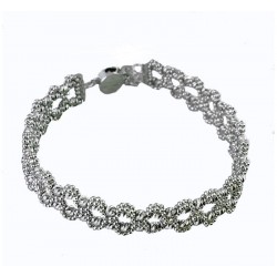 BR3150B intertwined ball chain bracelet