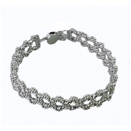 Bracciale catena di sfere intrecciate BR3150B