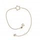 Bracelet with perforated star BR3324G