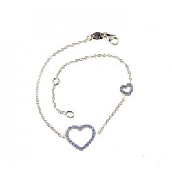 Heart bracelet with zircons BR2952R