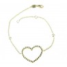 Heart bracelet with spheres BR2948G