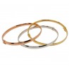 Triptych of rigid bracelets BR1072BGR