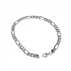 Armband mit hohlen Gliederketten Drei + Eins BR780B