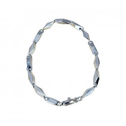 BR891B shiny tubular model hollow chain bracelet