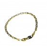 Bracciale catena pieno con maglia occhio di pernice BR758BG