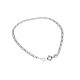 Bracciale catena vuoto a maglie alternate BR781B