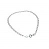 Bracciale catena vuoto a maglie alternate BR781B