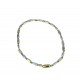 Bracciale a catena tubolare in oro bianco e giallo BR878BC