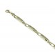 BR827G laser finish boxed plate bracelet