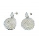 Boucles d'oreilles pendantes cercles ajourés O2210B