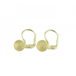 Satin sphere earrings with monachina hook O2025G