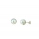 Boucles d'oreilles perle et zircon O2081B