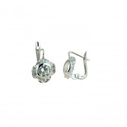 Boucles d'oreilles point lumineux avec crochet monachina O2101B