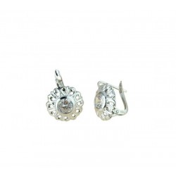 Boucles d'oreilles point lumineux avec crochet monachina O2102B