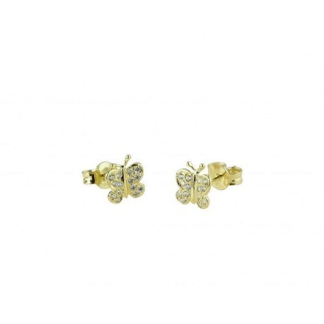 Boucles d'oreilles papillon zircon O2155G