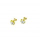 Boucles d'oreilles fleur avec émail O2306G