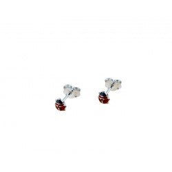 Boucles d'oreilles coccinelle avec émail O2311B