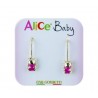 Boucles d'oreilles ourson avec crochet monachina O2328G