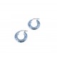 Boucles d'oreilles cercles facettés O2645B