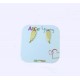 Boucles d'oreilles ailes d'ange plaque O2926G