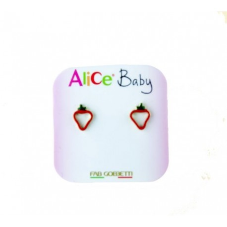 Boucles d'oreilles fraise ajourée O2930G