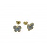 Butterfly earrings with stones O3018G