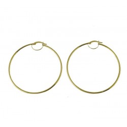 Boucles d'oreilles barillet rond lisse O3246G