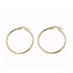 Boucles d'oreilles barillet rond lisse O3250G