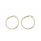 Boucles d'oreilles barillet rond lisse O3249G