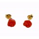 Coral pink earrings O3296G