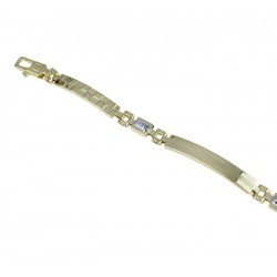 Bracciale con piastre scatolate fantasia BR867B