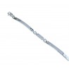 Bracciale con piastre scatolate lucide e lavorate BR857B