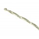 Bracciale a piastre scatolate con finitura laser BR828G