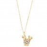 Collier I love Capri avec pendentif couronne 00631