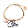 I love Capri bracelet in metal with Capri writing and 00654 bead