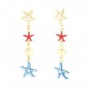 I love Boucles d'oreilles pendantes Capri avec étoile de mer 00660